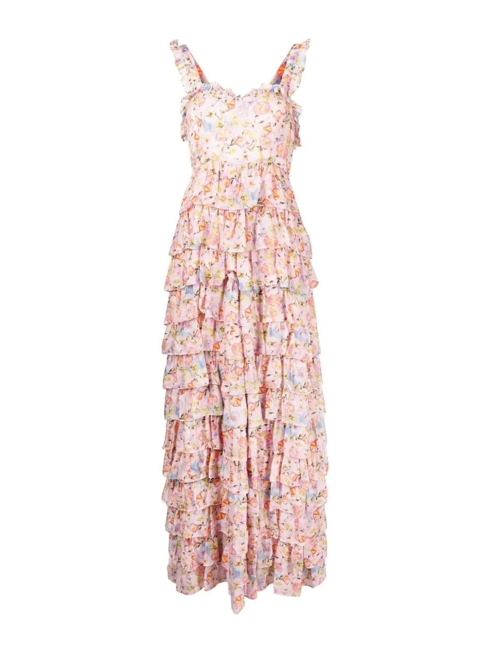 Floral Print Tiered Dress