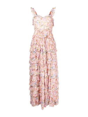 Floral Print Tiered Dress