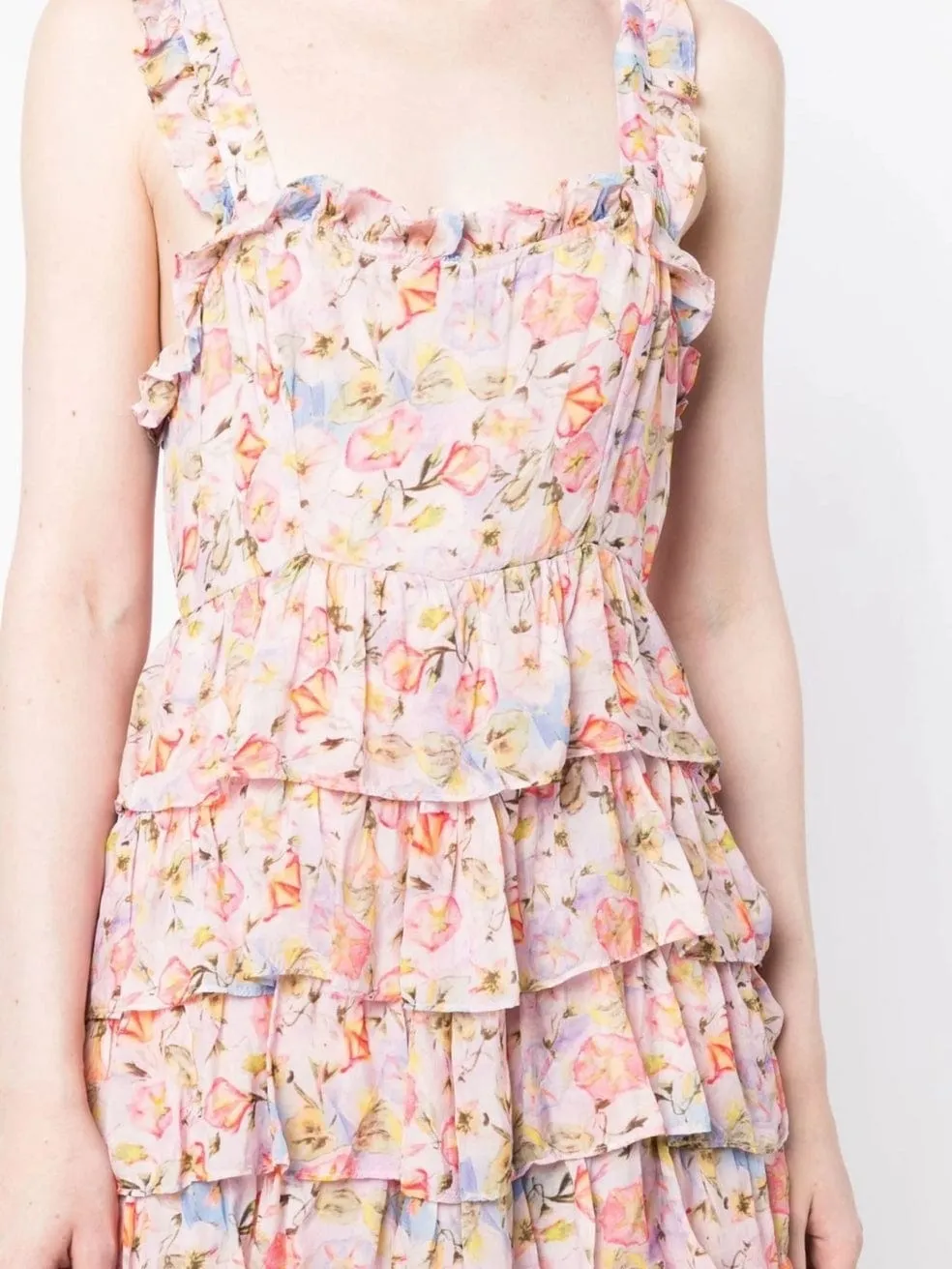 Floral Print Tiered Dress