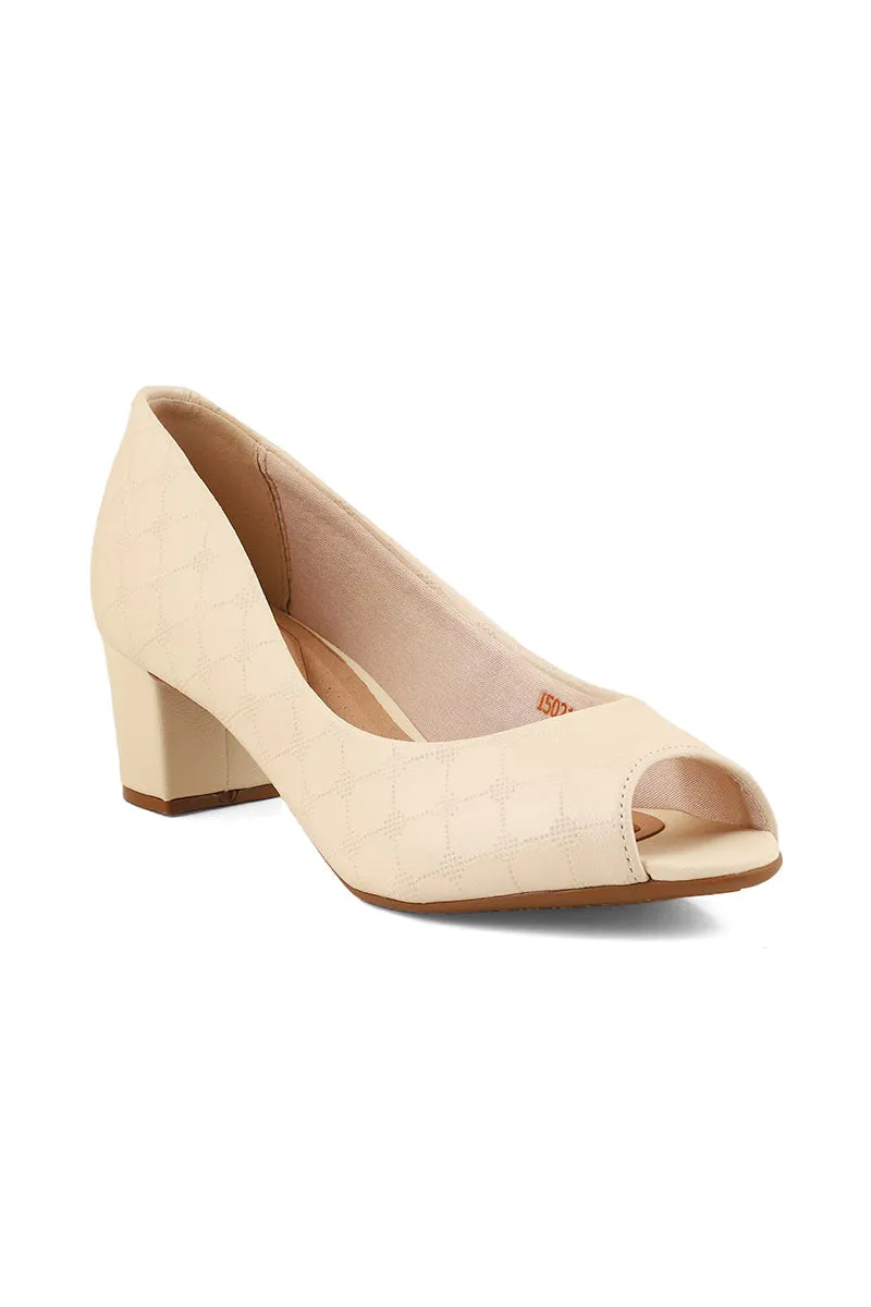 Formal Peep Toes I50217-Cream