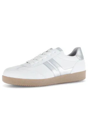 Gabor Trainer in White/Silver
