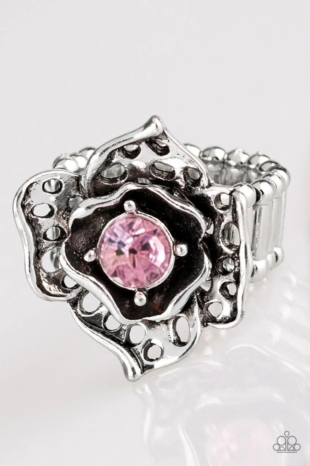 Glowing Gardens Pink Ring