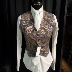 Gold and Green Patterened Vest