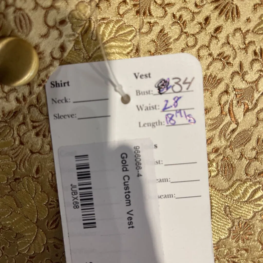 Gold Custom Vest