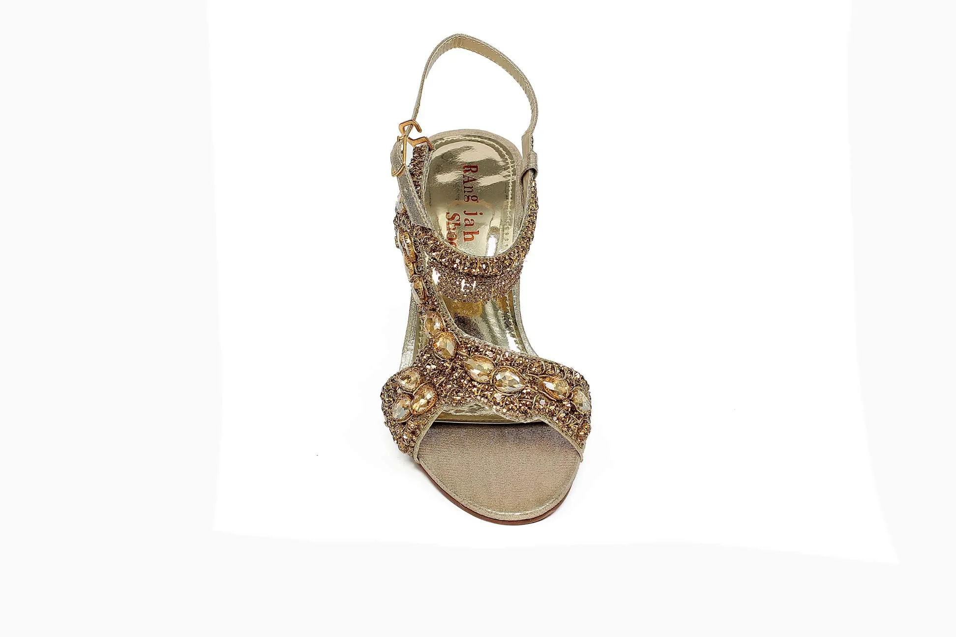 Golden Color Formal Sandals-RS13