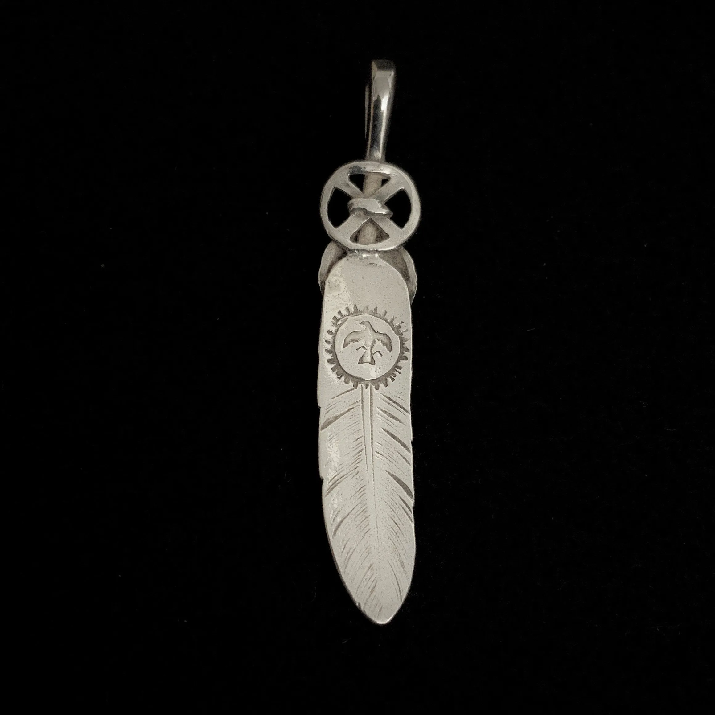 Goros Heart Wheel Feather - Silver