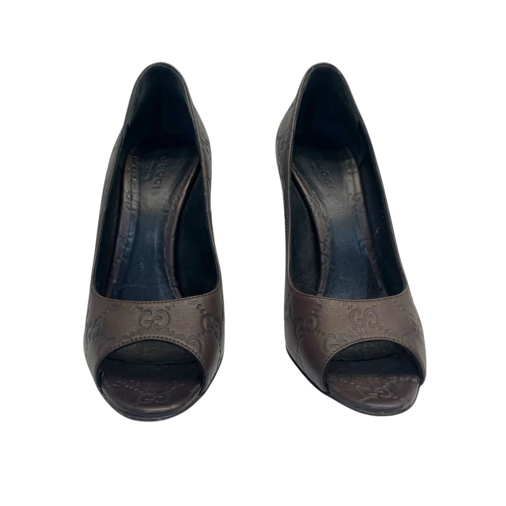 Gucci GG Brown Pump Heels EU 37.5