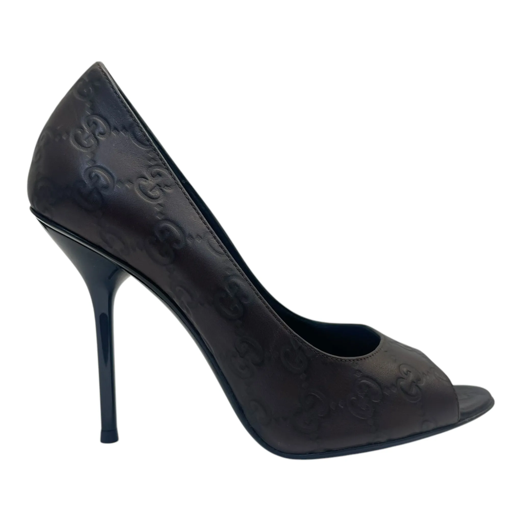 Gucci GG Brown Pump Heels EU 37.5