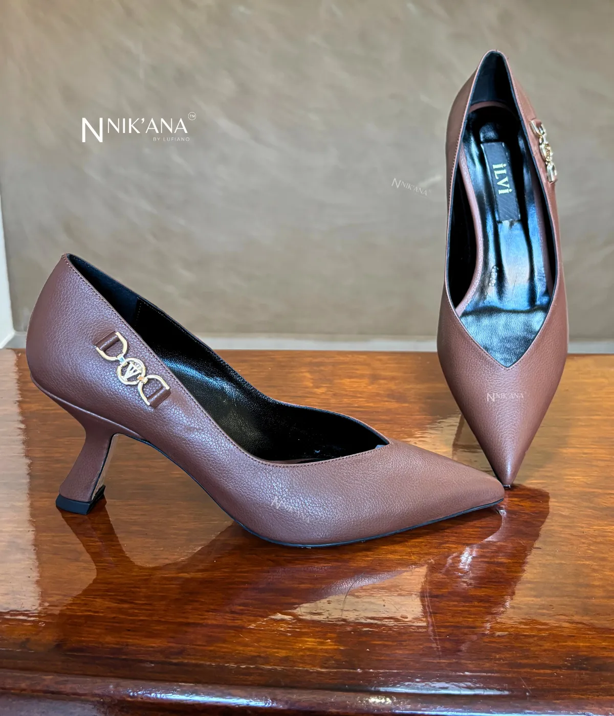 iLVi007-High Heels: Brown