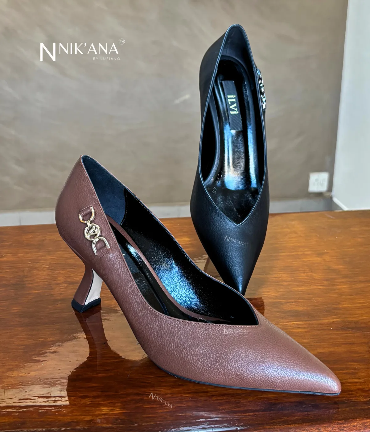 iLVi007-High Heels: Brown