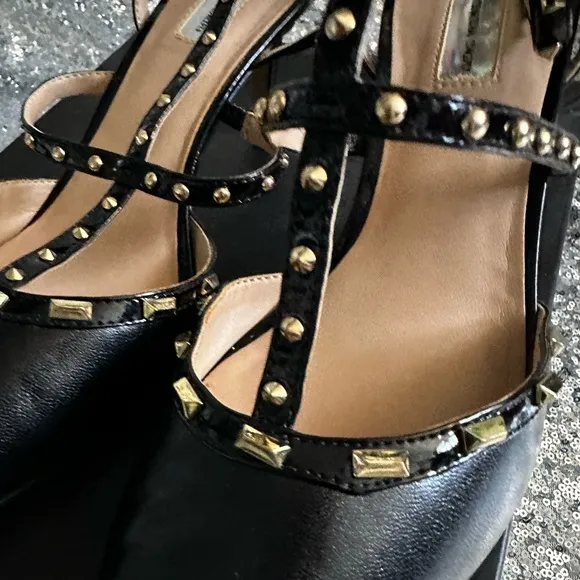 INC International Concept CARMAPNK Blush Black Heels Size 11 for Women