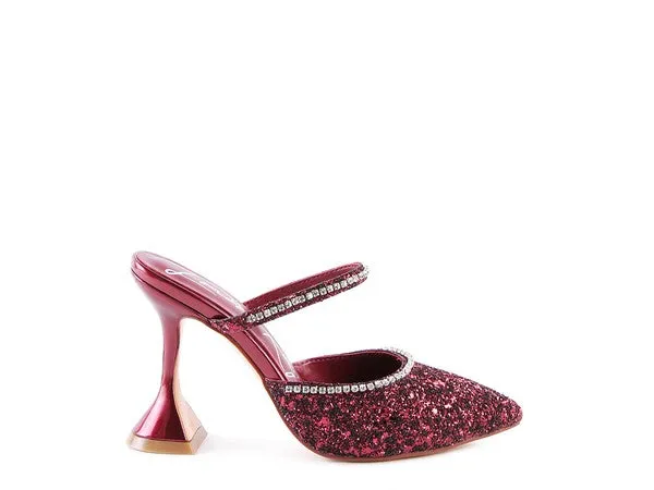 IRIS Glitter Spool High Heel Sandals