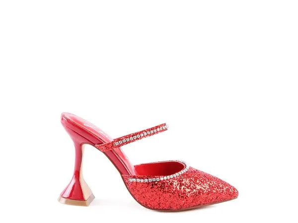 IRIS Glitter Spool High Heel Sandals