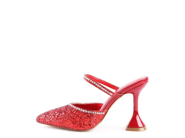 IRIS Glitter Spool High Heel Sandals