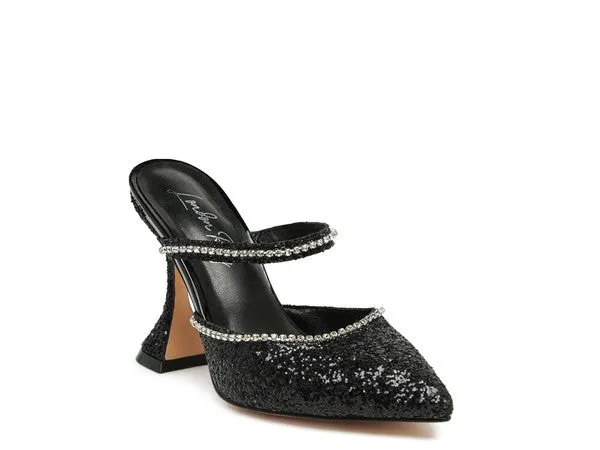 IRIS Glitter Spool High Heel Sandals