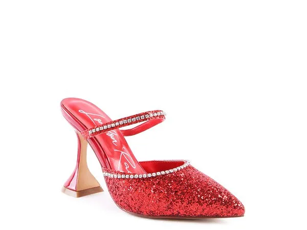 IRIS Glitter Spool High Heel Sandals