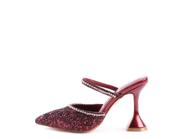 IRIS Glitter Spool High Heel Sandals