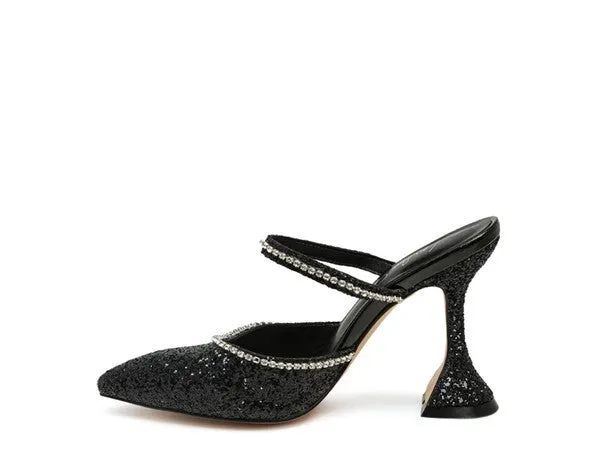 IRIS Glitter Spool High Heel Sandals