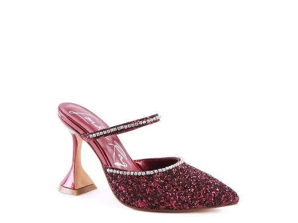 IRIS Glitter Spool High Heel Sandals