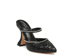 IRIS Glitter Spool High Heel Sandals