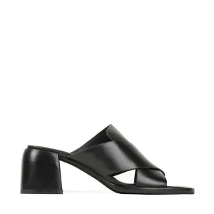 ISO LEATHER BLOCK HEEL SANDALS