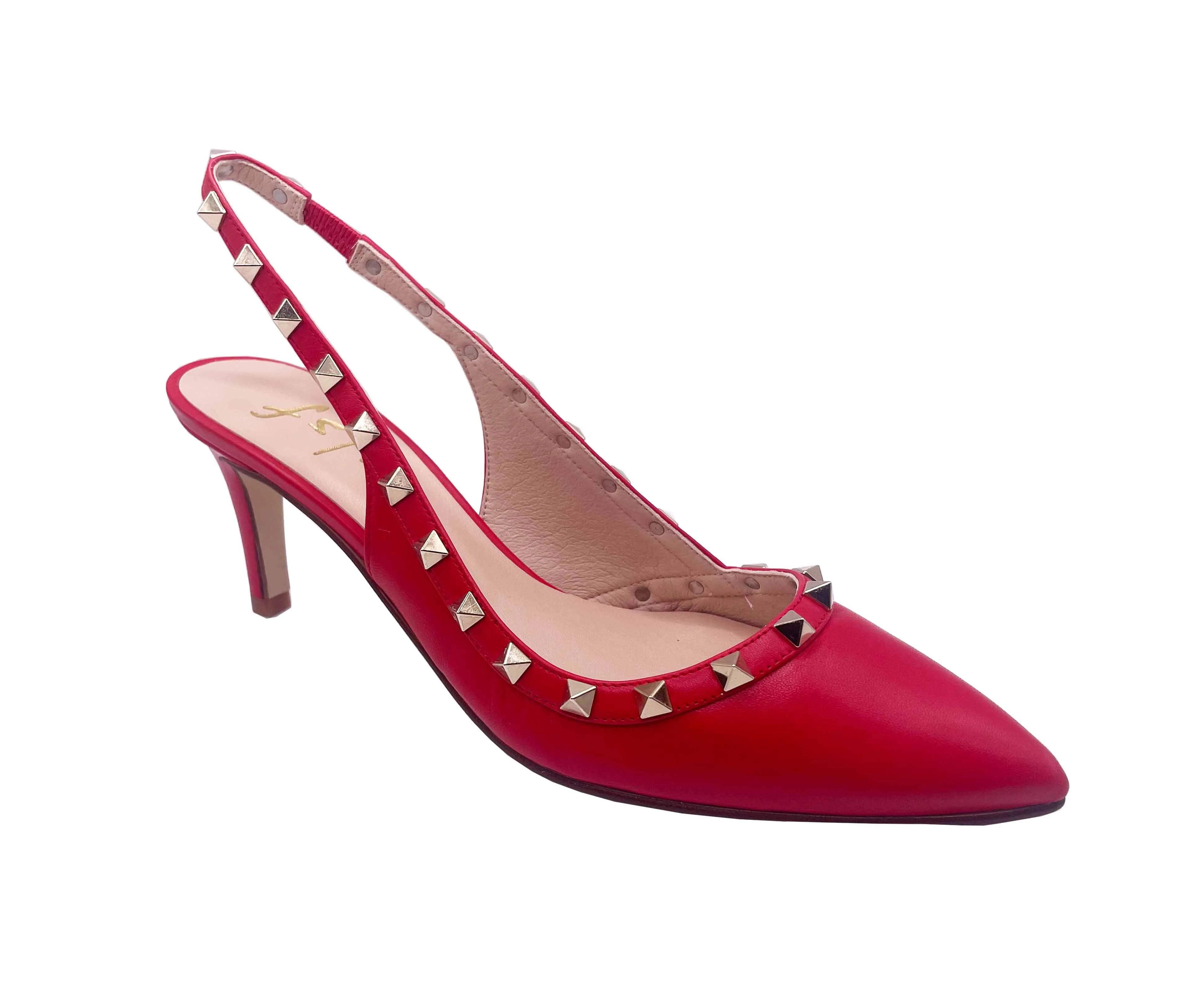 Jaclyn - Red Leather