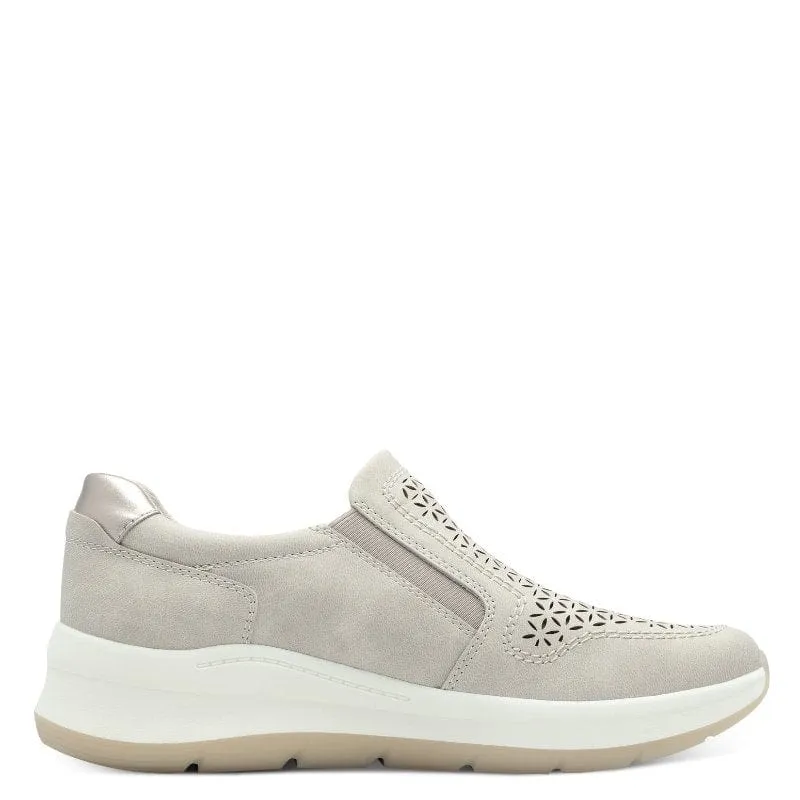 Jana Womens Beige Softline Fashion Trainer 8-24767-44