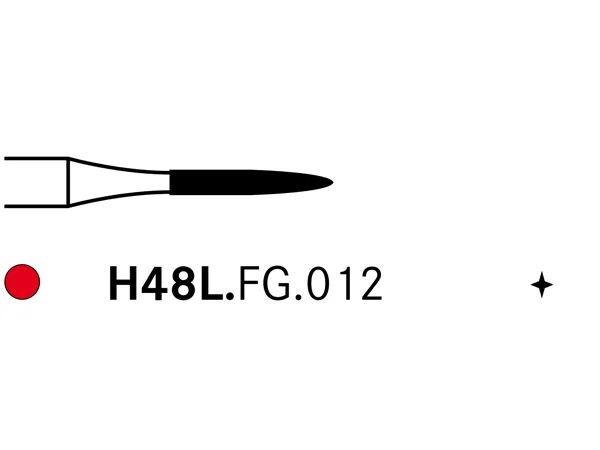 Komet® H48L Feather Edge Tungsten Carbide Finishing Bur