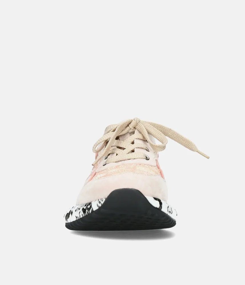 Laura Vita Pretty Pale Pink Multi Fashion Trainer
