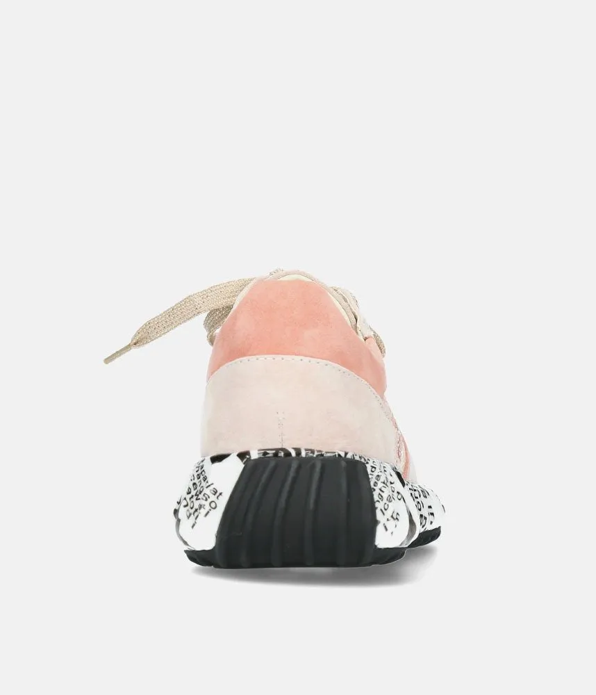 Laura Vita Pretty Pale Pink Multi Fashion Trainer