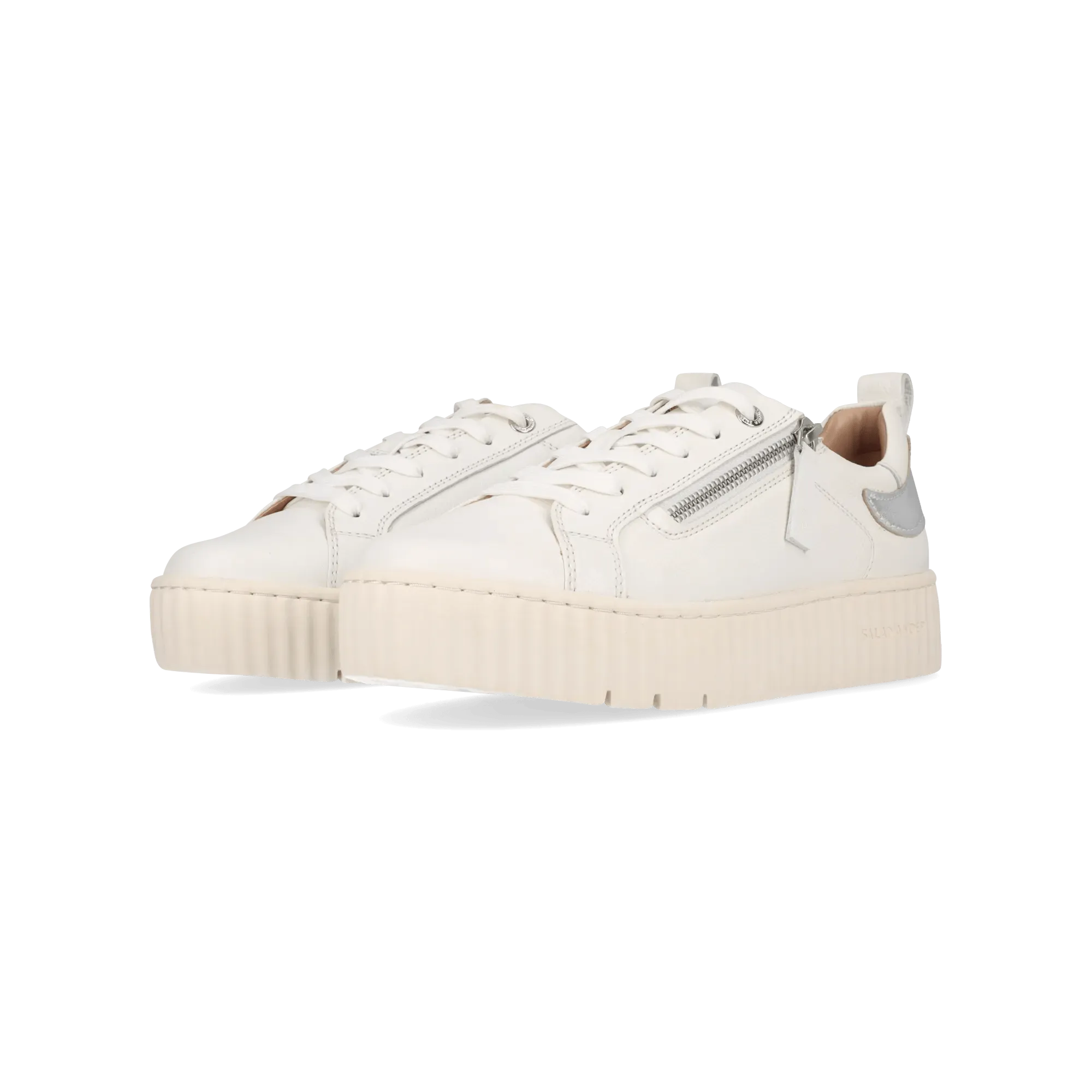 Leder Sneaker weiß
