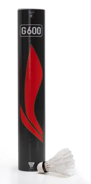 Li-Ning G600 Feather Shuttles / Shuttlecocks - Set Of 12