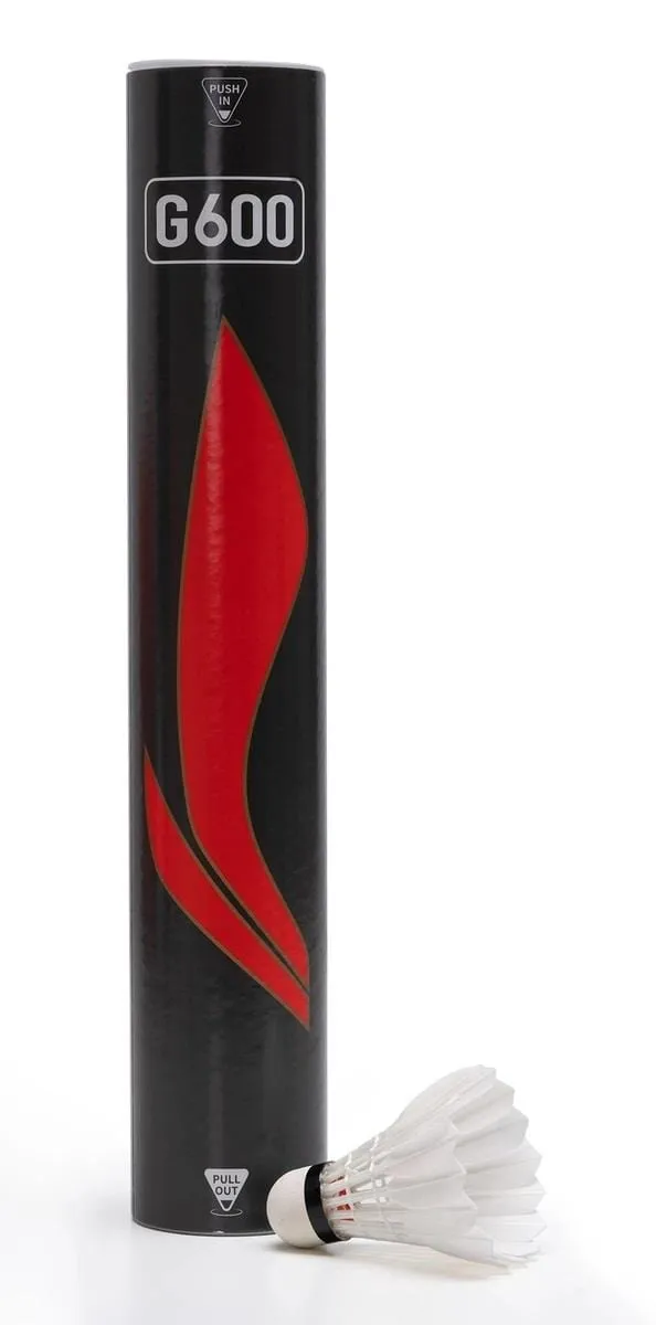 Li-Ning G600 Feather Shuttles / Shuttlecocks - Set Of 12