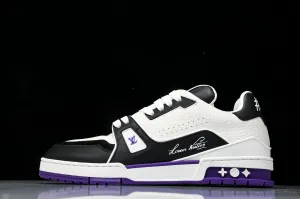 Louis Vuittоп Trainer Low 'Black White Violet Sole'