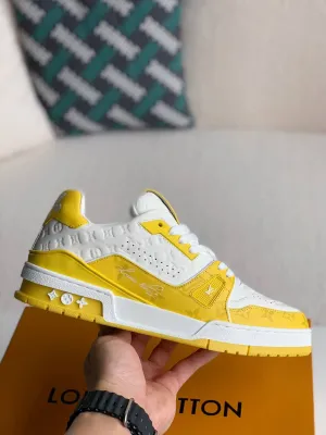 Louis Vuitton LV Monogram Yellow White Trainer Sneaker