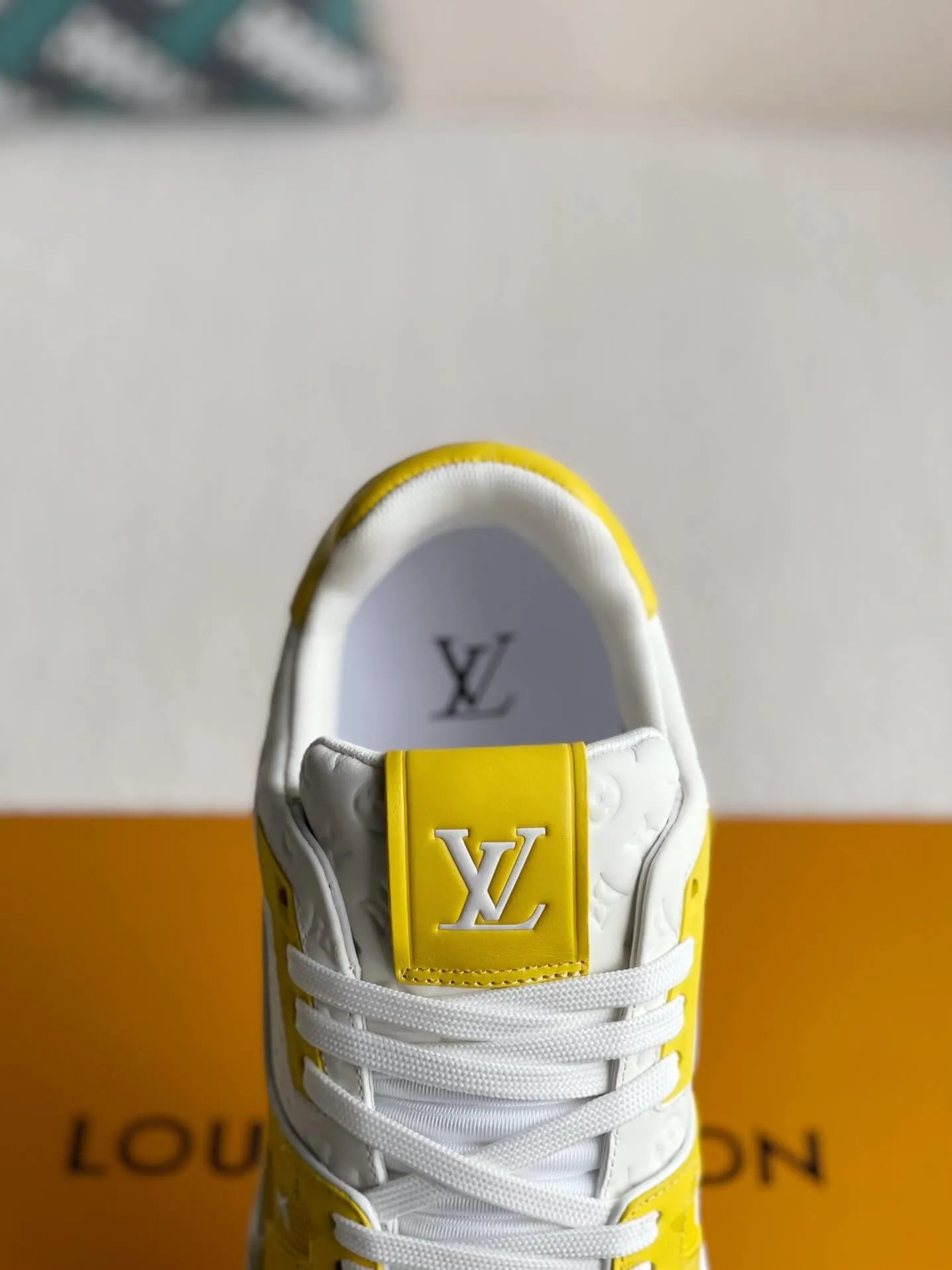 Louis Vuitton LV Monogram Yellow White Trainer Sneaker