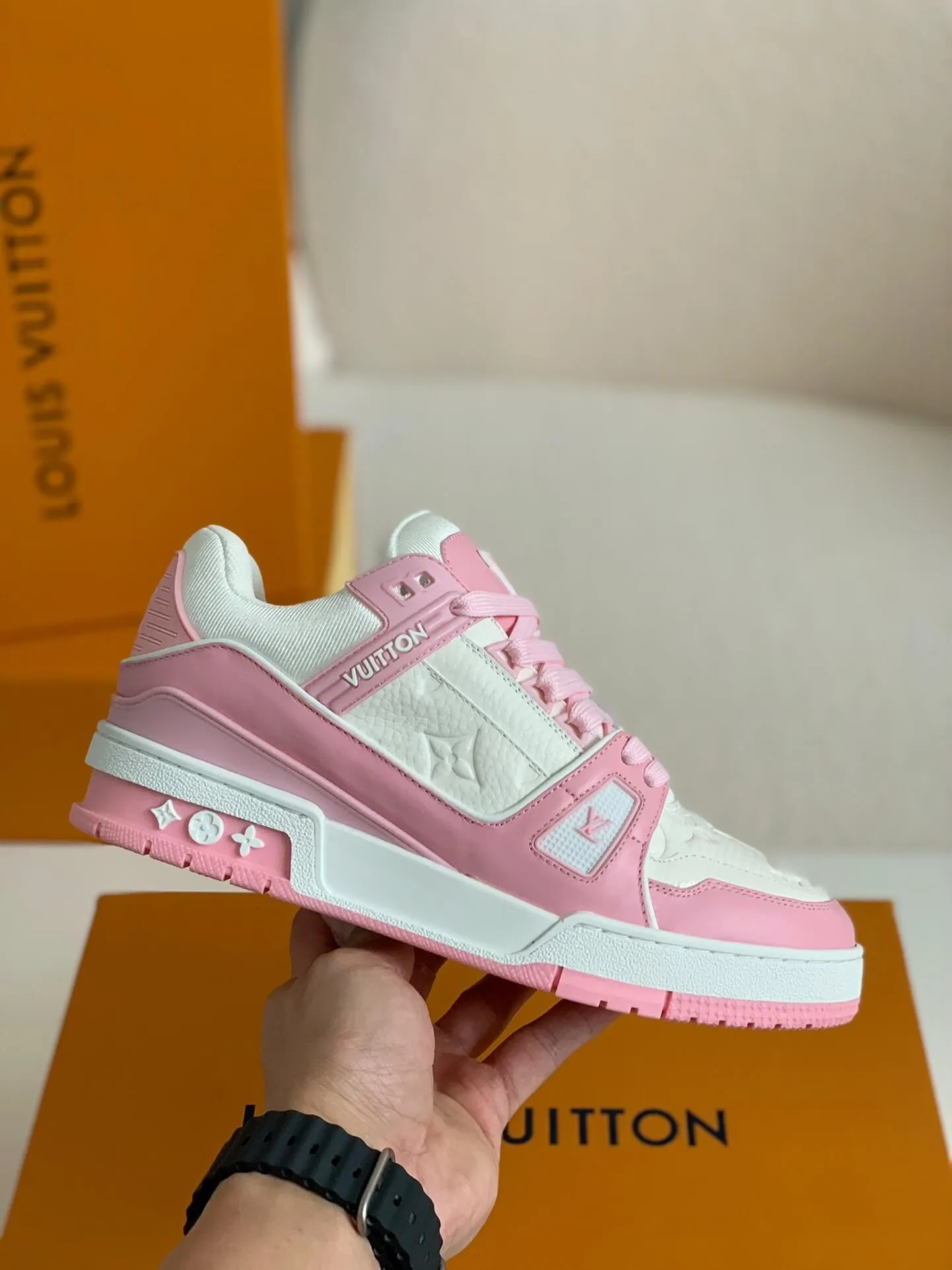 Louis Vuitton LV Trainer Pink Sneaker