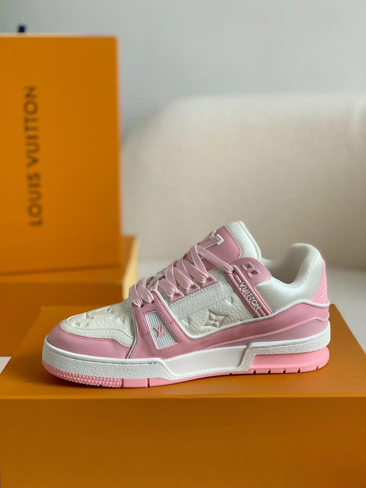 Louis Vuitton LV Trainer Pink Sneaker