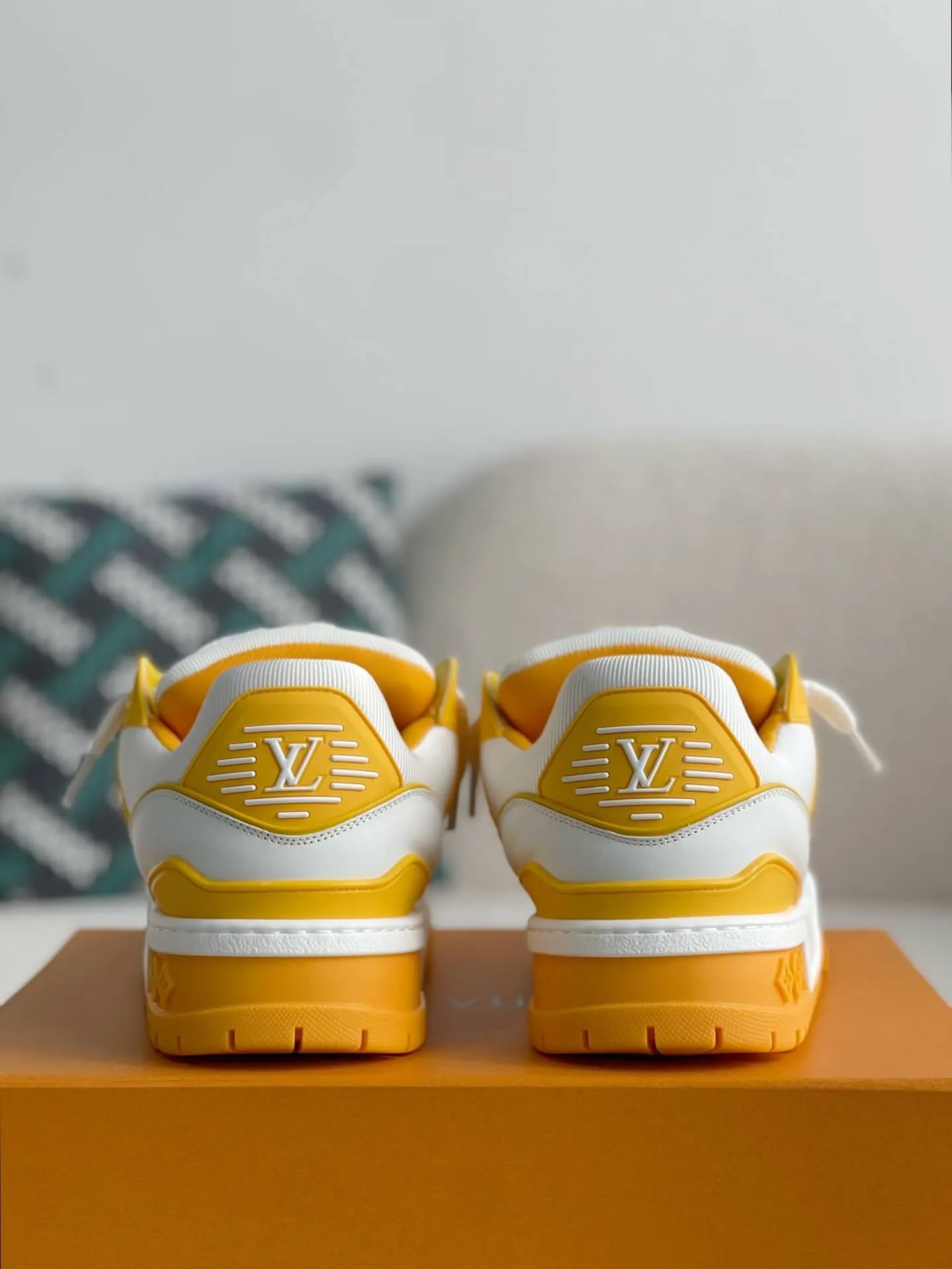 Louis Vuitton LV Trainer White Yellow Maxi Sneaker