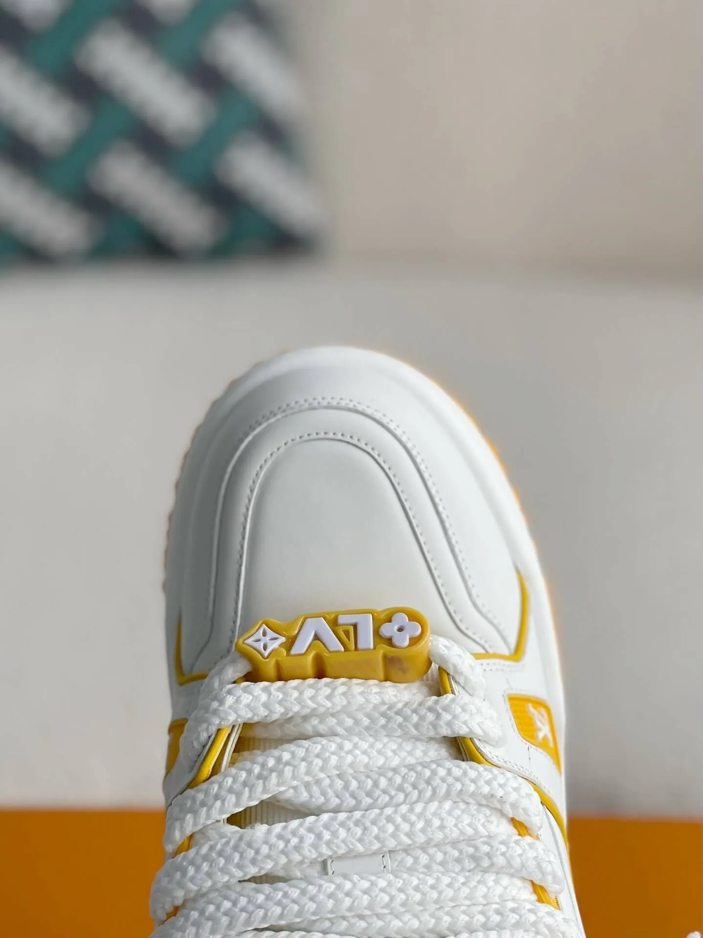 Louis Vuitton LV Trainer White Yellow Maxi Sneaker