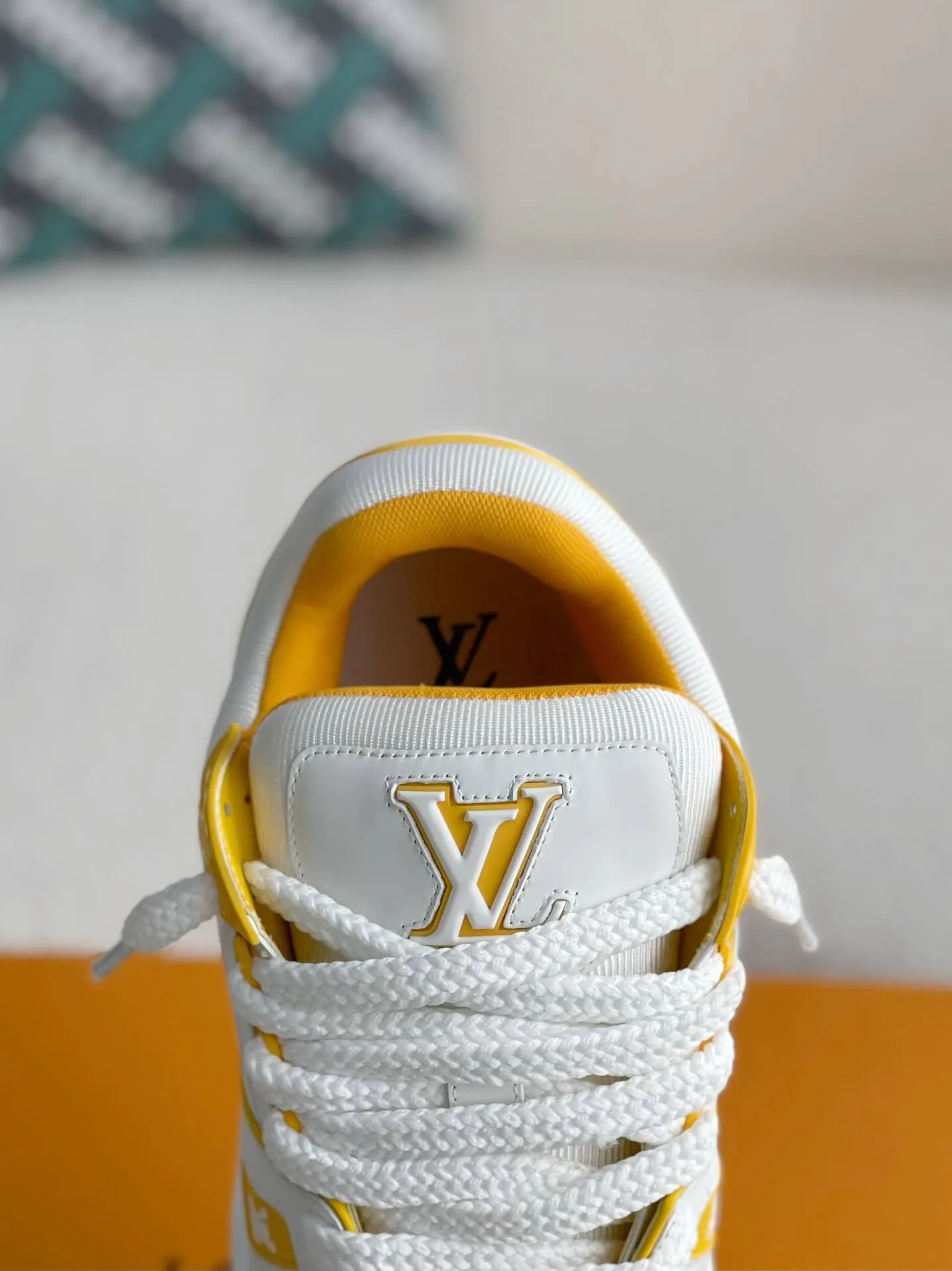 Louis Vuitton LV Trainer White Yellow Maxi Sneaker