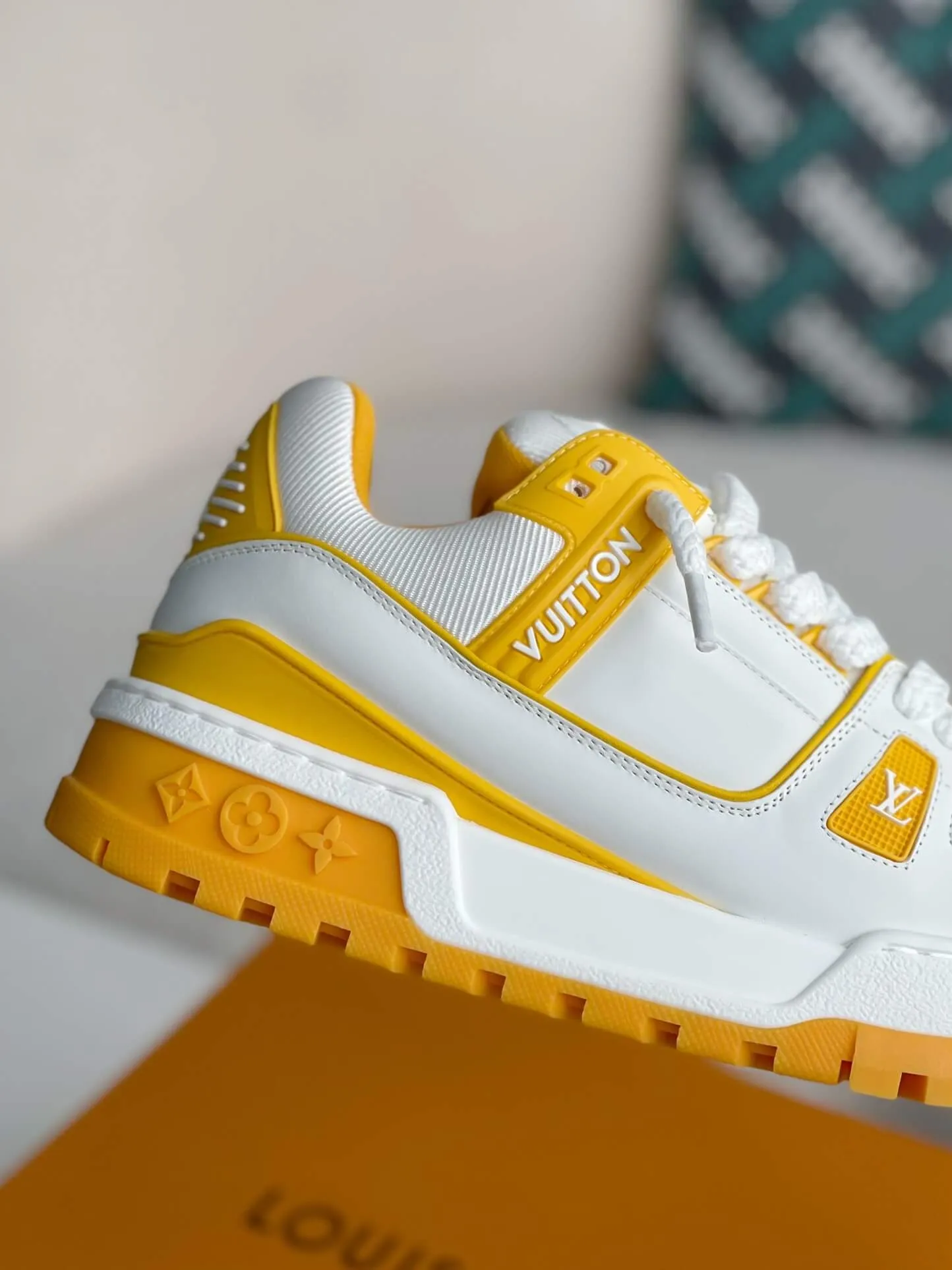 Louis Vuitton LV Trainer White Yellow Maxi Sneaker