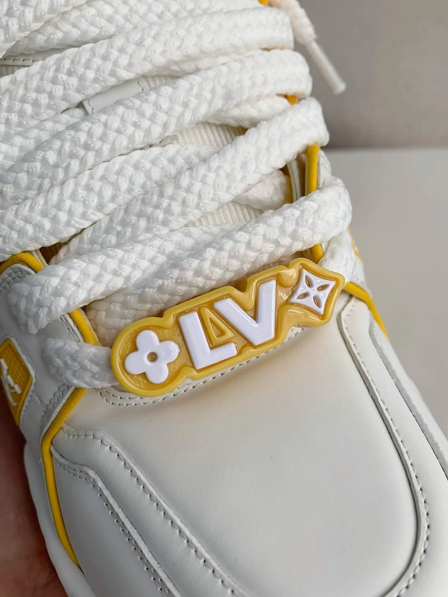 Louis Vuitton LV Trainer White Yellow Maxi Sneaker