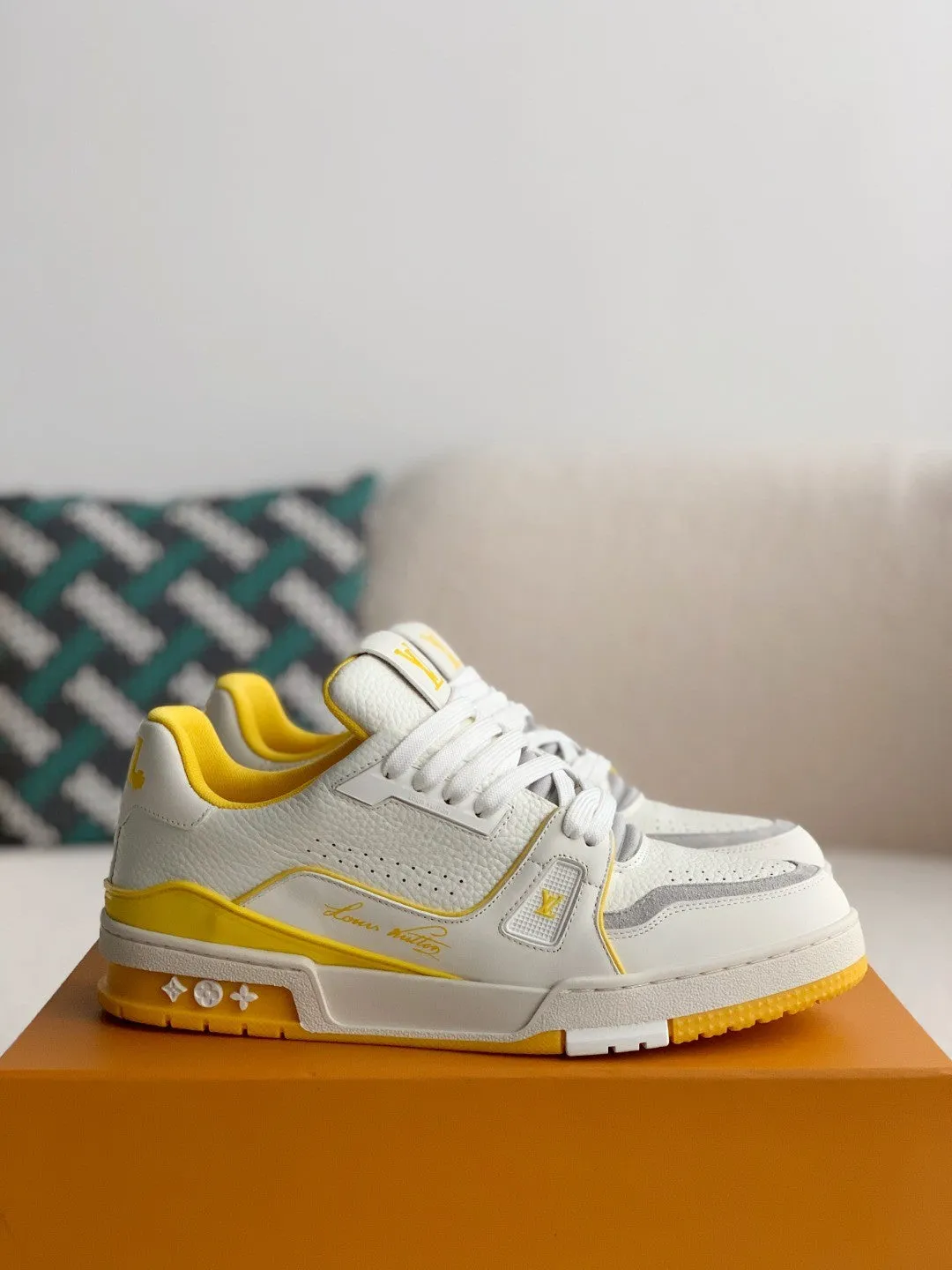 Louis Vuitton LV Trainer Yellow White Sneaker