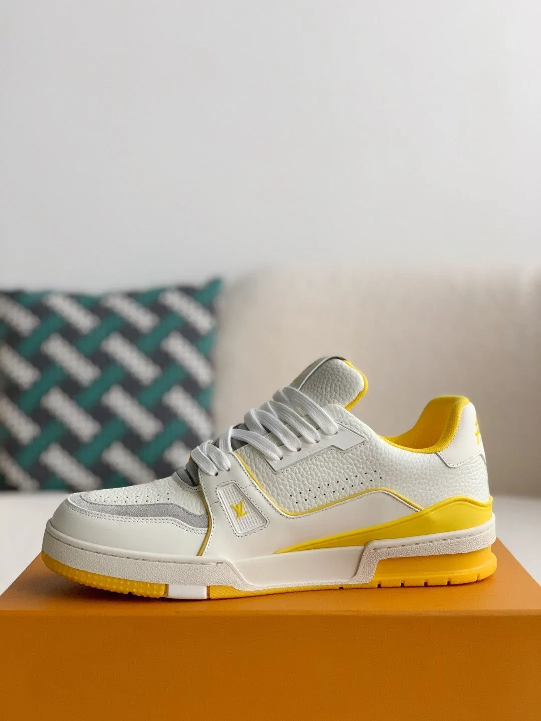 Louis Vuitton LV Trainer Yellow White Sneaker
