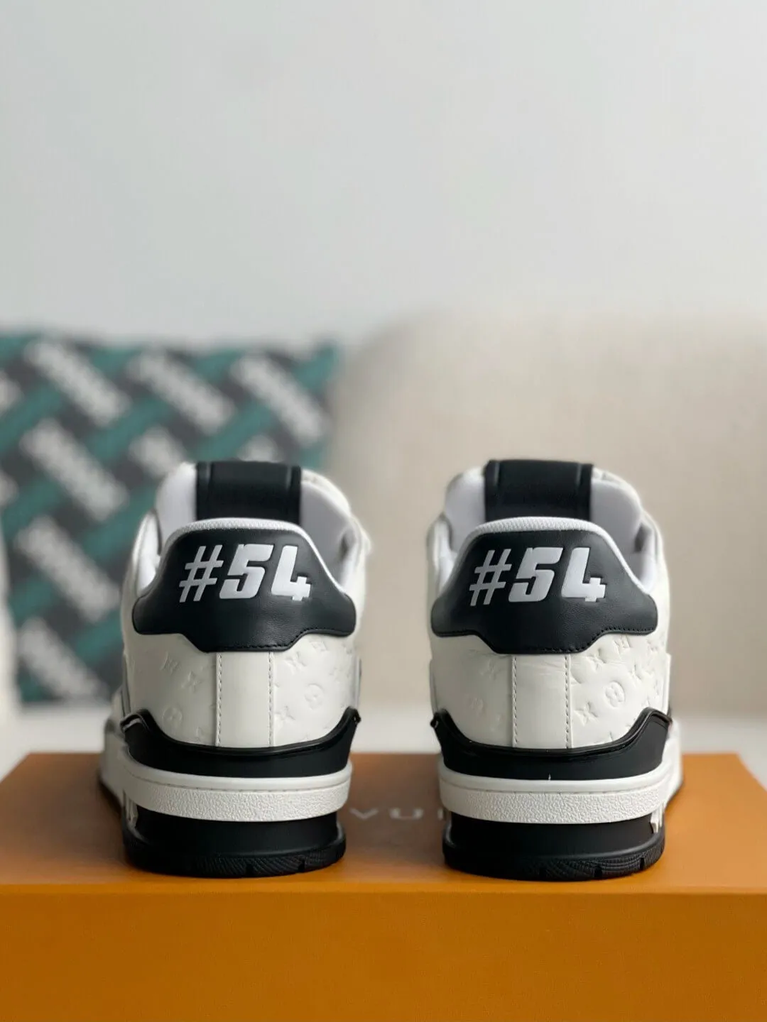 Louis Vuitton LV White Black Trainer Sneaker