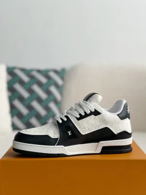 Louis Vuitton LV White Black Trainer Sneaker