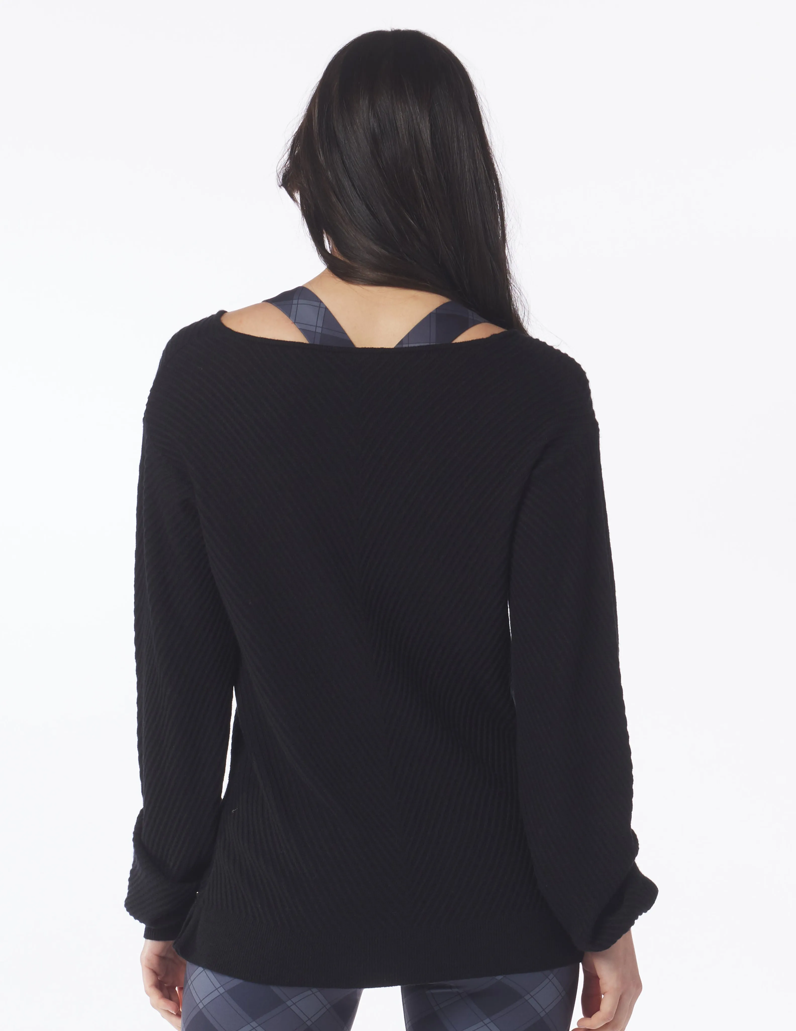 Luxury Rib Sweater: Black