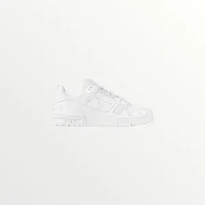 lv trainer white sneaker