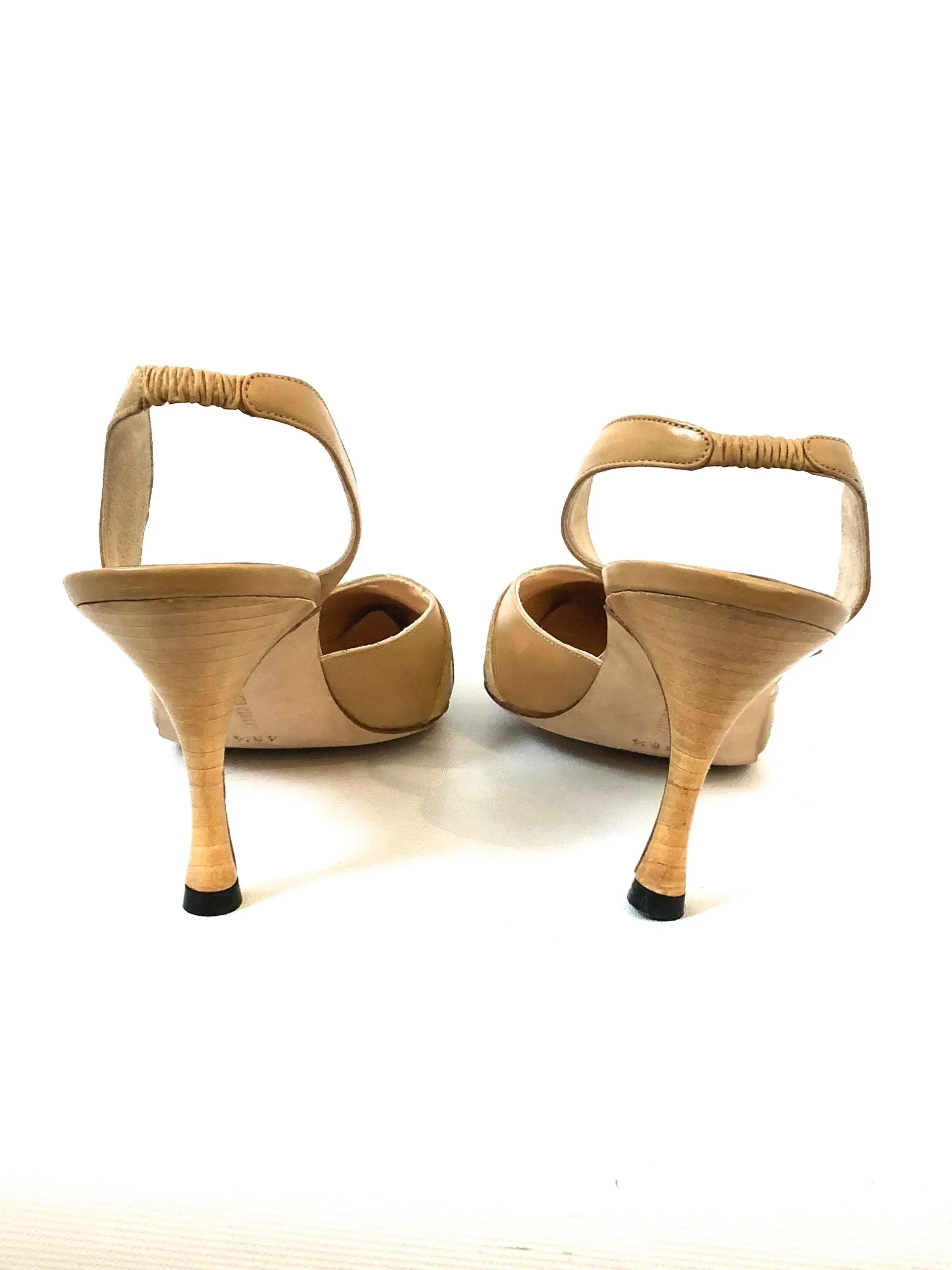Manolo Blahnik Slingback Pump Size 40.5 It (10.5 Us)